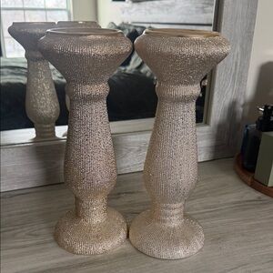Elegant Gold Candle Holders